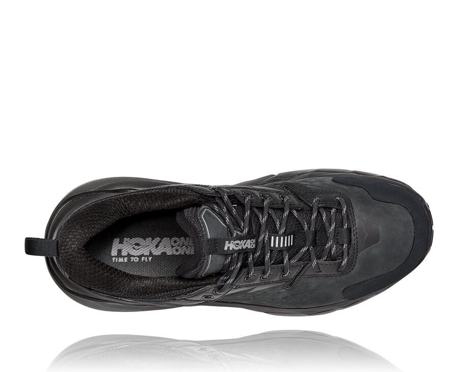 Hoka Australia One One Kaha Low GORE-TEX - Mens Trail Shoes Black - OGXKA-9287